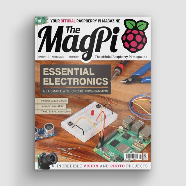 Magazine cover for The MagPi Issue 144